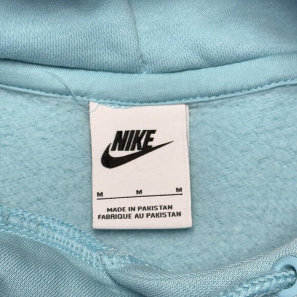 Nike Center Check Hoodie Adult Medium Tiffany Blue Sweatshirt Embroidered - Picture 6 of 8